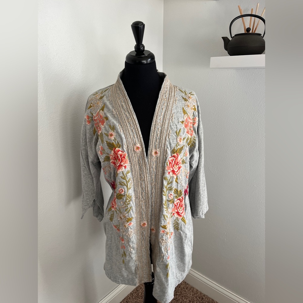 Johnny Was Floral Kimono Size S